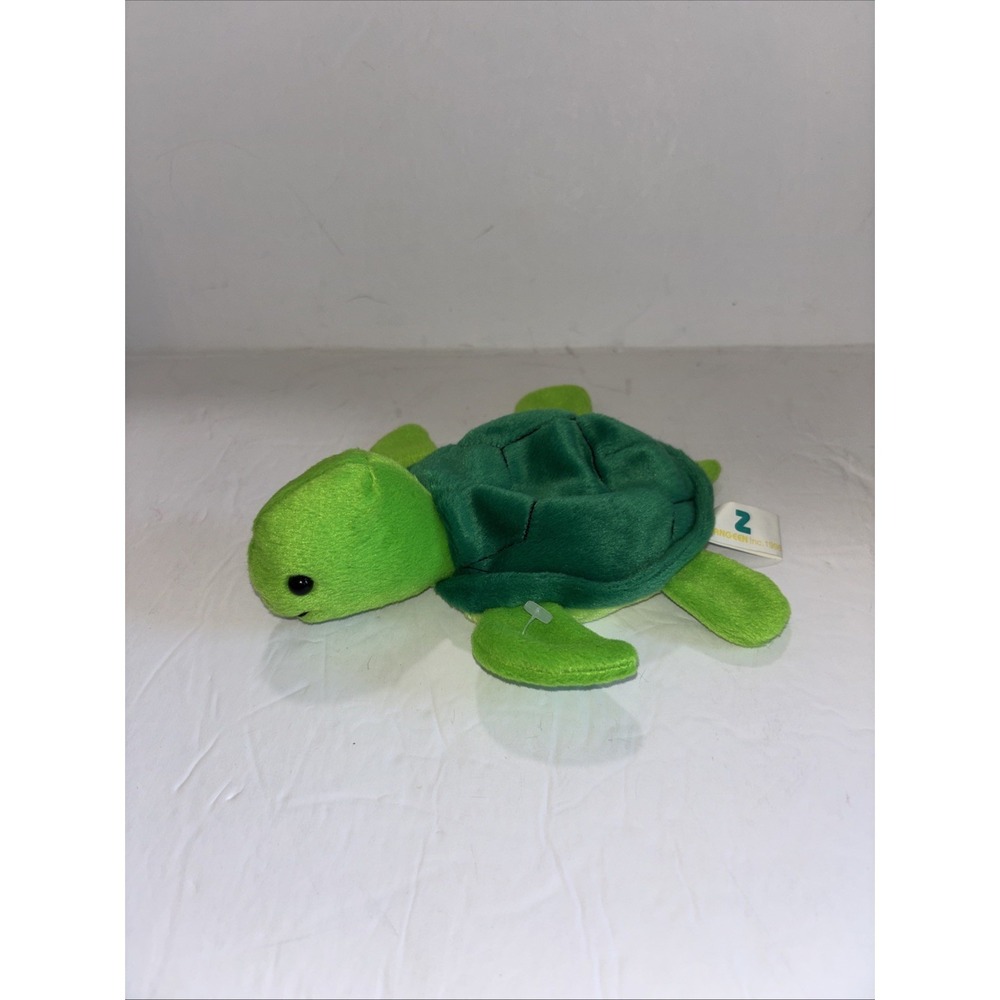VINTAGE ZANGEEN GREEN TURTLE BEAN BAG PLUSH ANIMAL 1996